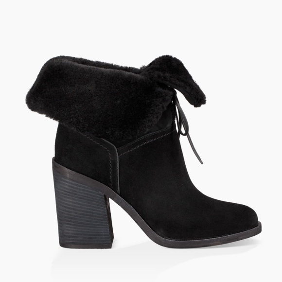 UGG JERENE BLACK BOOTS - size 9.5 - Picture 2 of 10